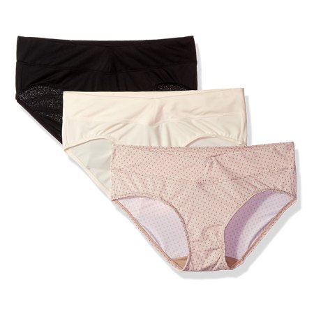 Roliyen Women S Stretch Underwear High Waisted Panties Soft Breathable Briefs 3-Pack