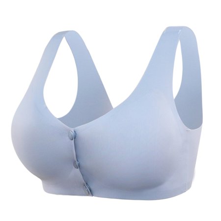 Roliyen Women S Adjustable Sports Front Closure Extra-Elastic Breathable Lace Trim Bra