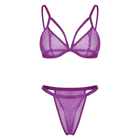 Roliyen New Fashion Love Lace Lingerie Underwear Sleepwear Steel Ring Pajamas