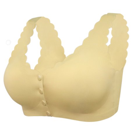 Roliyen Women S Adjustable Sports Front Closure Extra-Elastic Breathable Lace Trim Bra