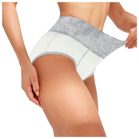 Roliyen Women Solid Color Patchwork Briefs Panties Underwear Knickers Bikini Underpants