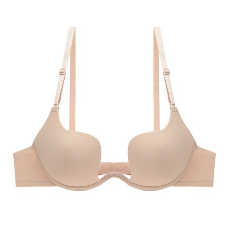 Roliyen Women Sexy U-shaped Back Baring Beauty Back Small Brassieres Underwear Bra