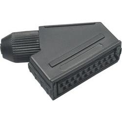 BKL Electronic 0903014 Scart-Steckverbinder Buchse, Gewinkelt Polzahl (num): 21 Schwarz