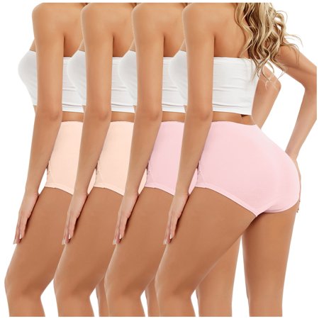 Roliyen Women High Waist Tummy Control Panties Underwear Shapewear Brief Panties