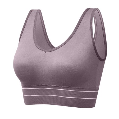 Roliyen Women S Plus Size Shock Proof Exercise Breasted Yoga Fitness Underwear Bra