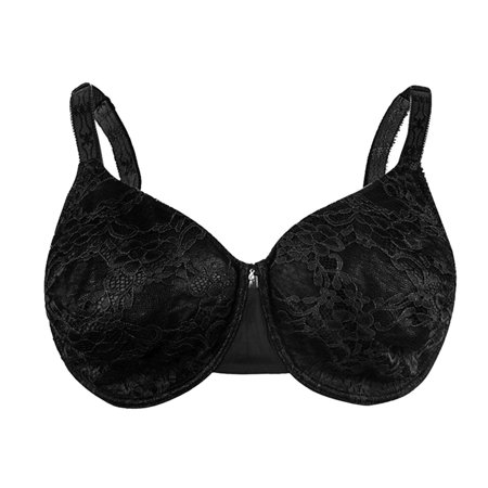 Roliyen Ladies Ultra-thin Lace Solid Color Plus Size Sexy Underwear