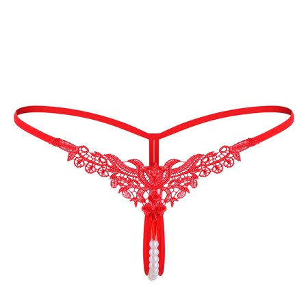 Roliyen Women Lady Thong Sexy Panties Thong Lace Pants Ladies Briefs Underwear G-String