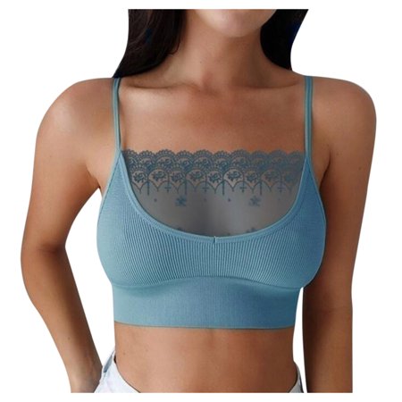 Roliyen Women Strapless Adjustment Rimless Invisible Bralette Push up Sticky Bras Vest