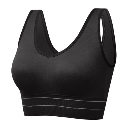 Roliyen Women S Plus Size Shock Proof Exercise Breasted Yoga Fitness Underwear Bra