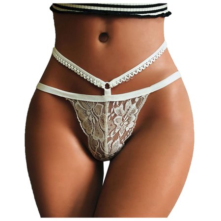 Roliyen Women Sexy Lingerie G-string Mesh Briefs Underwear Panties T String Thongs