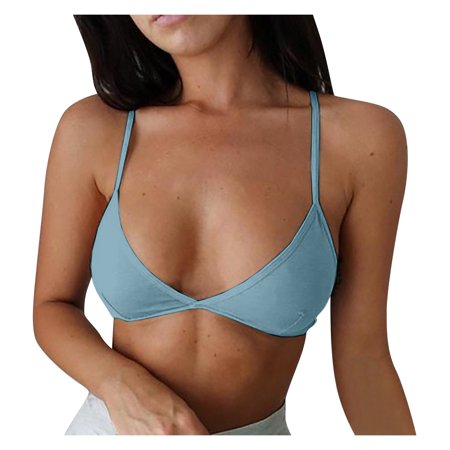 Roliyen Women Strapless Adjustment Rimless Invisible Bralette Push up Sticky Bras Vest