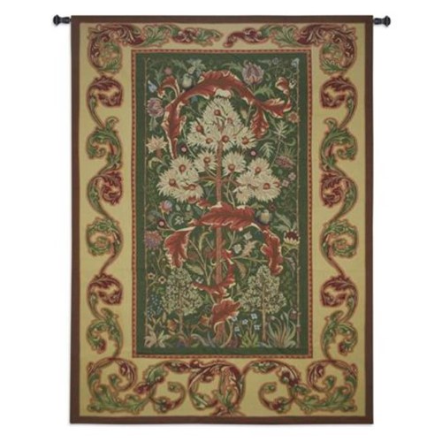 Fine Art Tapestries 6990-WH Acanthus Wall Tapestry