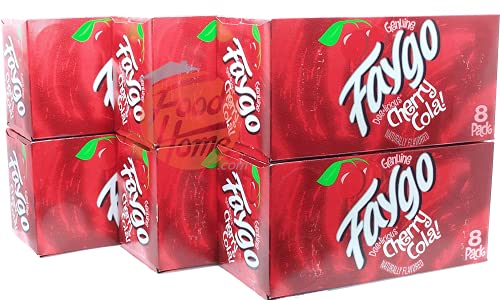 Faygo Cherry Cola! Flavor Soda Pop. 8-pack 12-fl. Oz. Cans in Box (1) thumbnail