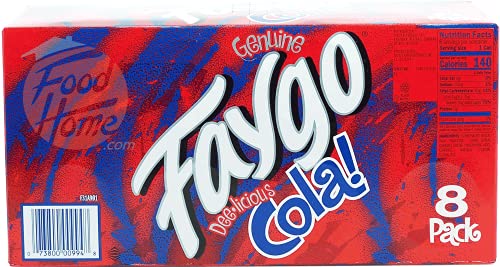 Faygo Cola! Flavored Soda Pop. 8-pack 12-fl. Oz. Cans in Box (1) thumbnail