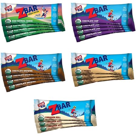 CLIF KID ZBAR - Organic Granola Bars - Variety Pack - Non-GMO - Organic -Lunch Box Snacks (1.27 Ounce Energy Bars  18 Count)(Packaging & Assortment Ma