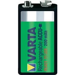 Varta Rechargeable NiMH Battery E-Block | 9 V DC | 200 MAh | Precharged | 1-Blister | 6HR61