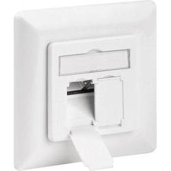 Wentronic Goobay CAT 6 Unterputzdose (up), Weiß - 2x RJ45 Netzwerkdose, Geschirmt (68246)