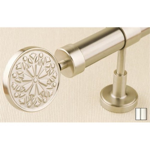 WinarT USA 8.1136.25.02.320 Liber 1136 Curtain Rod Set - 1 in. - Chrome - 126 in.