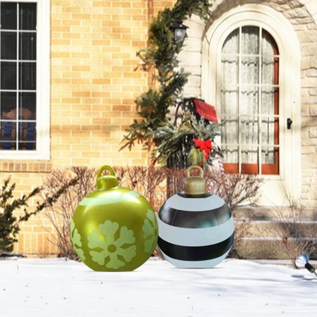 COOLL Inflatable Ball Eye-catching Unique Pattern PVC Xmas Inflatable Ball Outdoor Decoration Party Prop for Home  Color#5588
