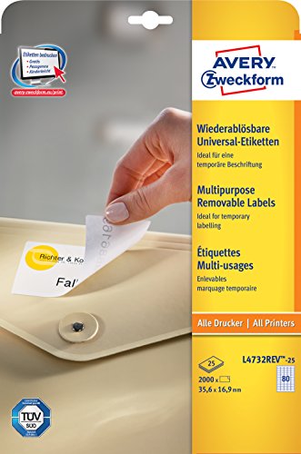 Avery L4732REV-25 Printer Label White thumbnail