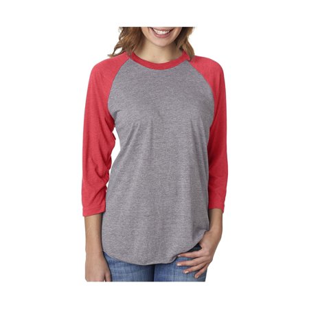 Next Level Active Apparel Unisex Tri-Blend 3/4-Sleeve Raglan - 6051