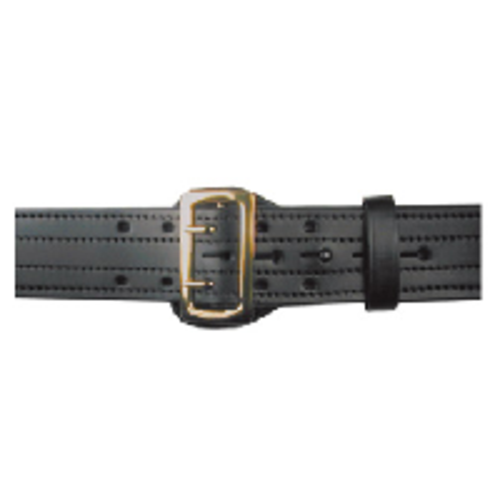 Boston Leather 6504-1-34 Black Plain Nickel 4 Stitched 2-1/4' Duty Belt 34'