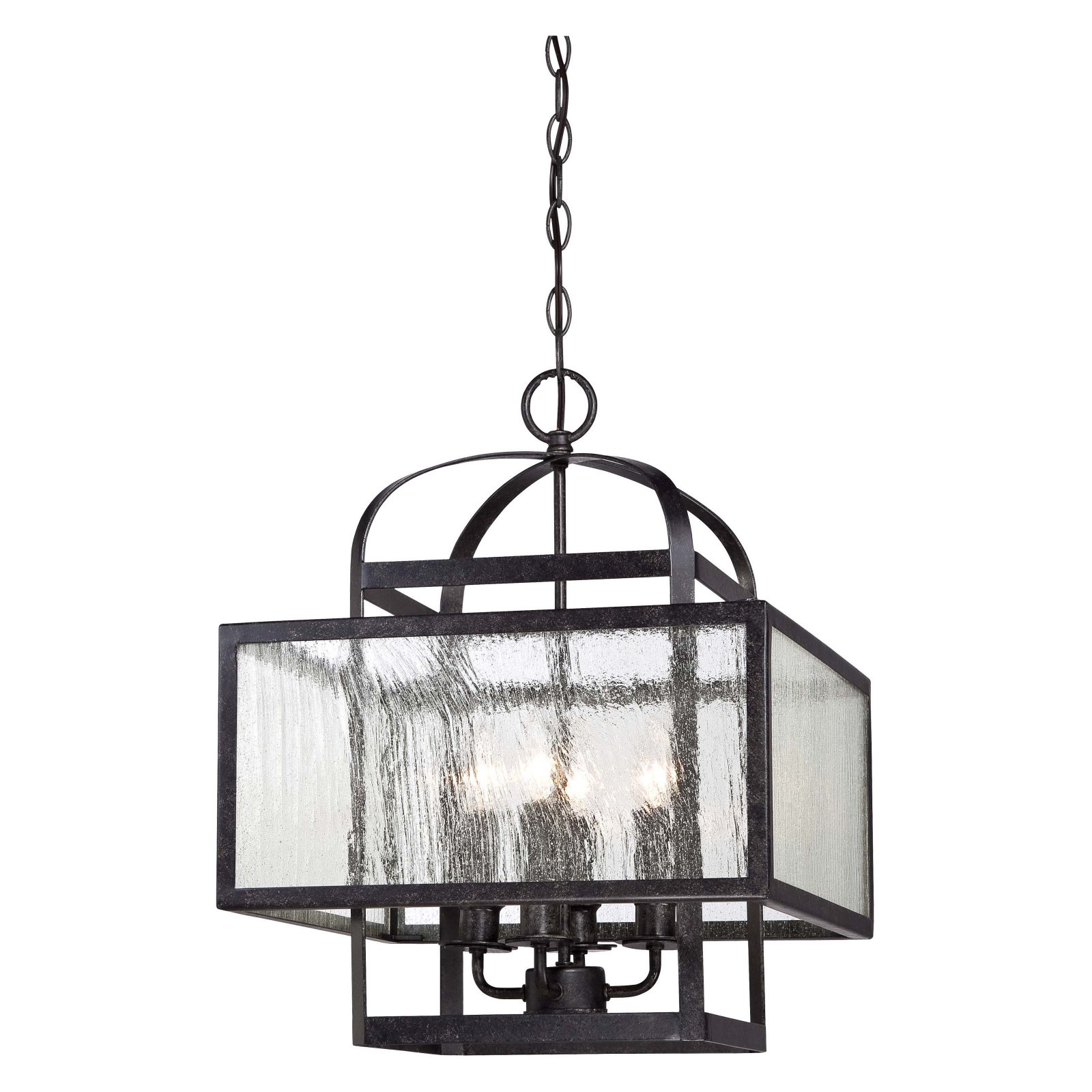 Mini Chandelier 4 Light Aged Charcoal in Transitional Style 19.5 Inches Tall by 15.5 Inches Wide -Traditional Installation Minka Lavery 4875-283
