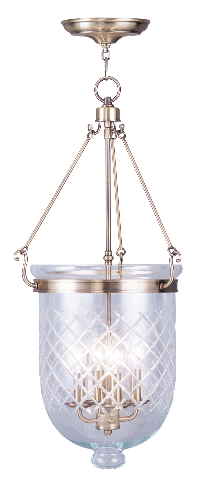 Jefferson Chain Lantern, Livex Lighting 5075-01 1CCDK (406758)