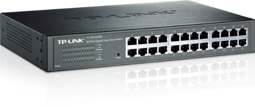 TP-Link TL-SG1024DE 24-Port Gigabit Desktop/Rackmount Easy Smart Switch Energy-efficient L2 Features Supports MAC 128xVLAN 48Gbps Switching Capacity