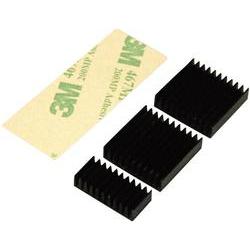 RPI-COOLKIT.9 Khlkrper-Set Passend Fr: Raspberry Pi, Banana Pi Schwarz