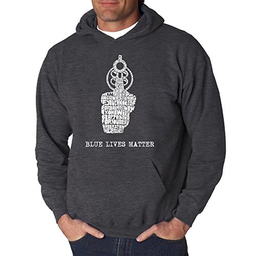 Men's Hooded Sweatshirt - Blue Lives Matter