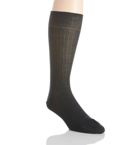 Pantherella 5796 Merino Wool Dress Socks - 5x3 Rib (Racing Green L)