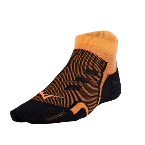 Mizuno 2017 Drylite Race Low Socks (Orange Pop-Black - S)