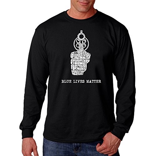 Men's Long Sleeve T-shirt - Blue Lives Matter
