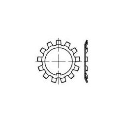 TOOLCRAFT 137805 Sicherungsbleche Innen-Durchmesser: 25 Mm AuÃen-Durchmesser: 42 Mm DIN 5406 Stahl