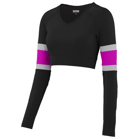 Augusta Sportswear Girls  9021  Black/Power Pink/Metallic Silver  Medium