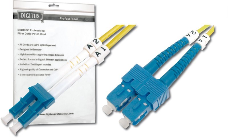 Digitus Fiber Optic Singlemode Patch Cord. LC / SC