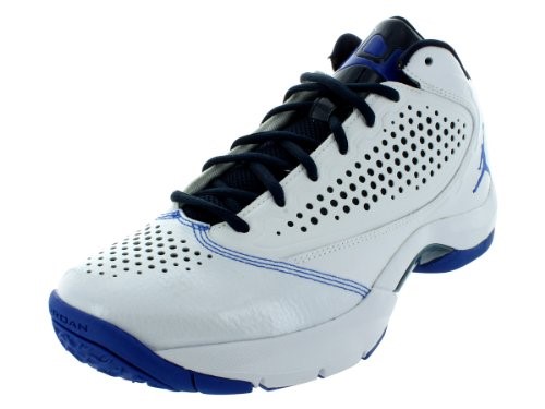 Nike Men's NIKE JORDAN D'REIGN BASKETBALL SHOES 10 (WHITE/GAME ROYAL/OBSIDIAN)