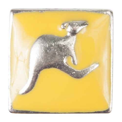 Enamel Dawg Tag Shoe Charm - Kangaroo