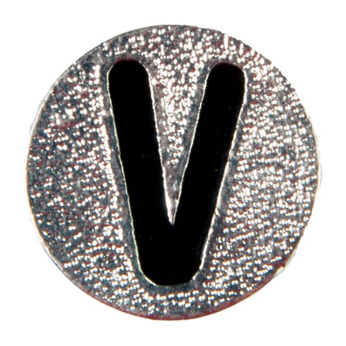 Numbers and Letters Dawg Tag Shoe Charm - V