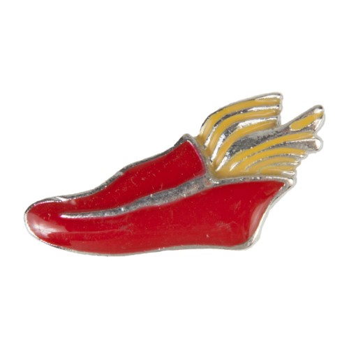 Enamel Dawg Tag Shoe Charm - Running Shoe