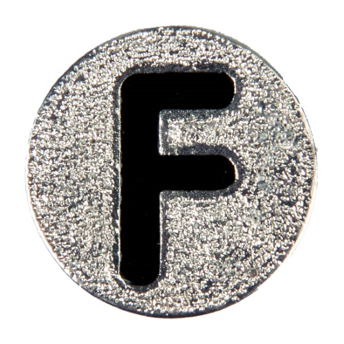 Numbers and Letters Dawg Tag Shoe Charm - F