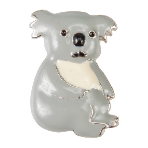 Enamel Dawg Tag Shoe Charm - Koala