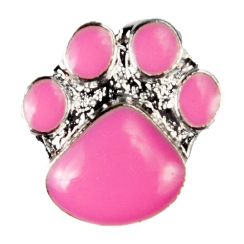 Mini Dawg Tags Shoe Charms - Pink Paw