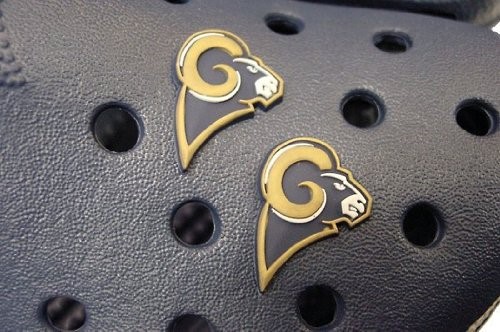 Jibbitz - Jibbitz NFL Charms (2 Pack) - St Louis Rams - One Color - 2 Pack