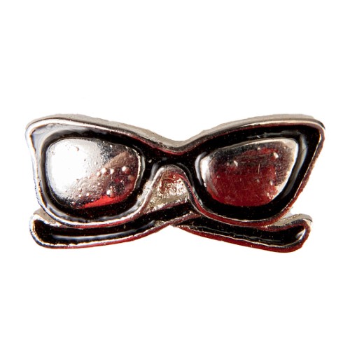 Enamel Dawg Tag Shoe Charm - Sunglasses