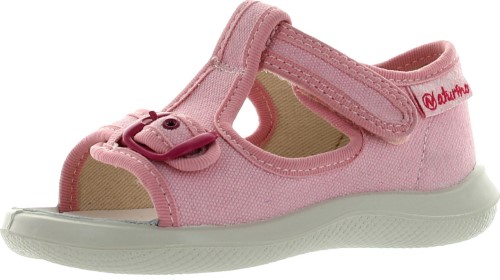 Naturino Girls 7786 Canvas Sandals with Buckle