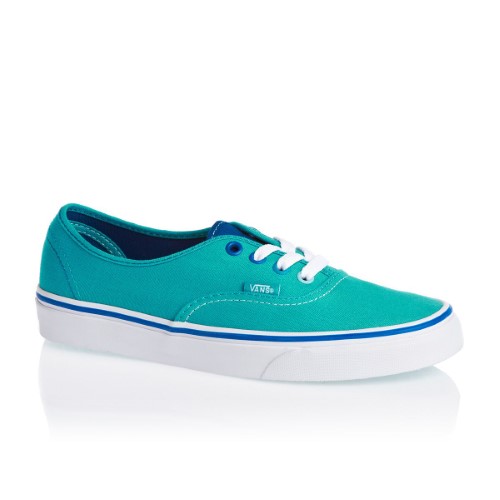 Vans Men's Authentic Skateboarding Shoes Multi Pop Peacock Blue