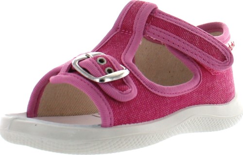 Naturino Girls 7786 Canvas Fashion Sandals, Tela Fuchsia,22