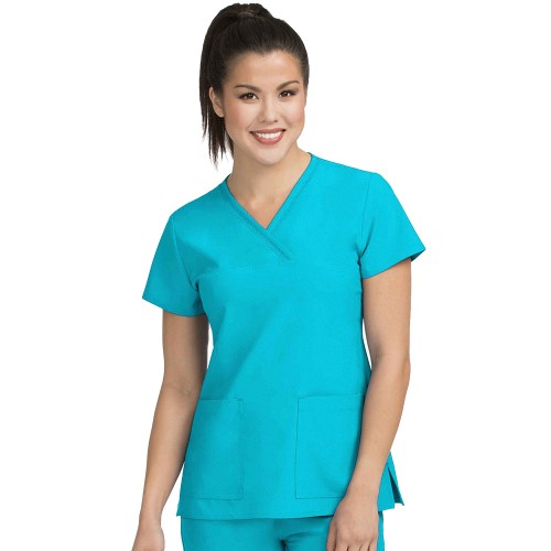Activate by Med Couture Women's 8532 Mesh Fluid Top